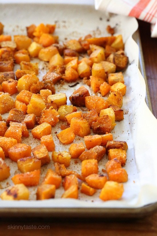 Roasted Seasoned Winter Squash Medley Roasted Seasoned Winter Squash Medley is seasoned with a savory, sweet, spicy and smoky seasoning blend. SO good and a huge hit with my husband!