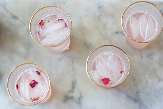 Rhubarb Rosewater Syrup