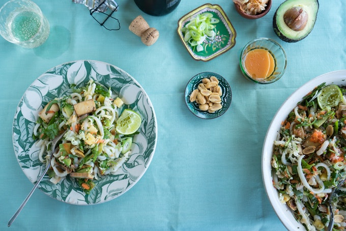 Rainbow Noodle Salad