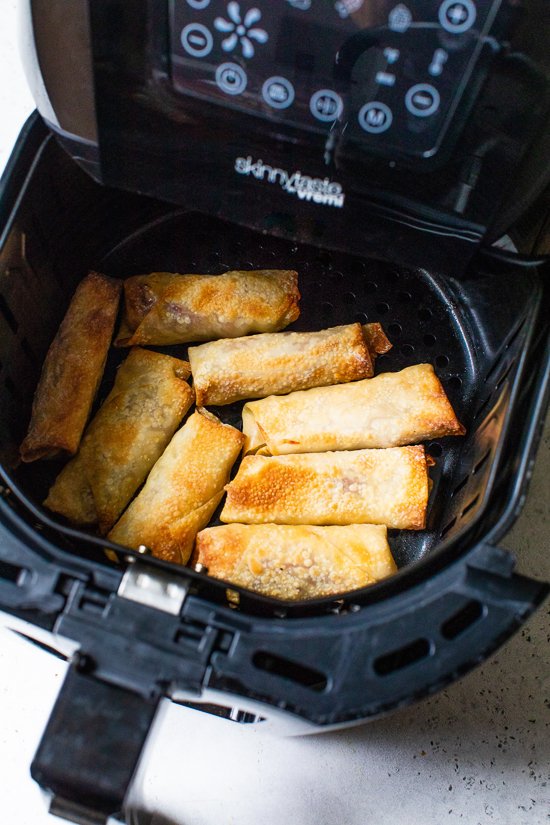 Pastrami Reuban Eggrolls in the air fryer.