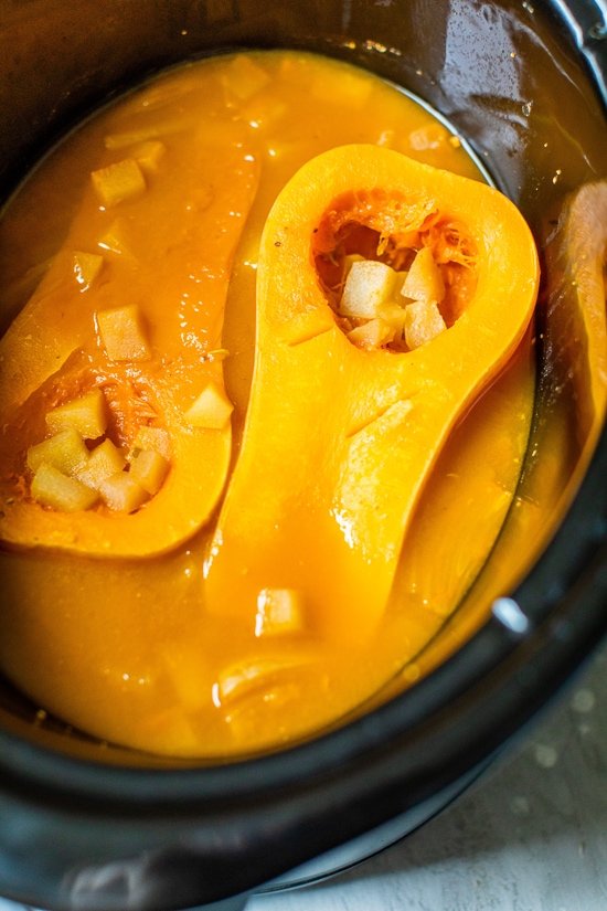 Slow Cooker Butternut Pear Soup