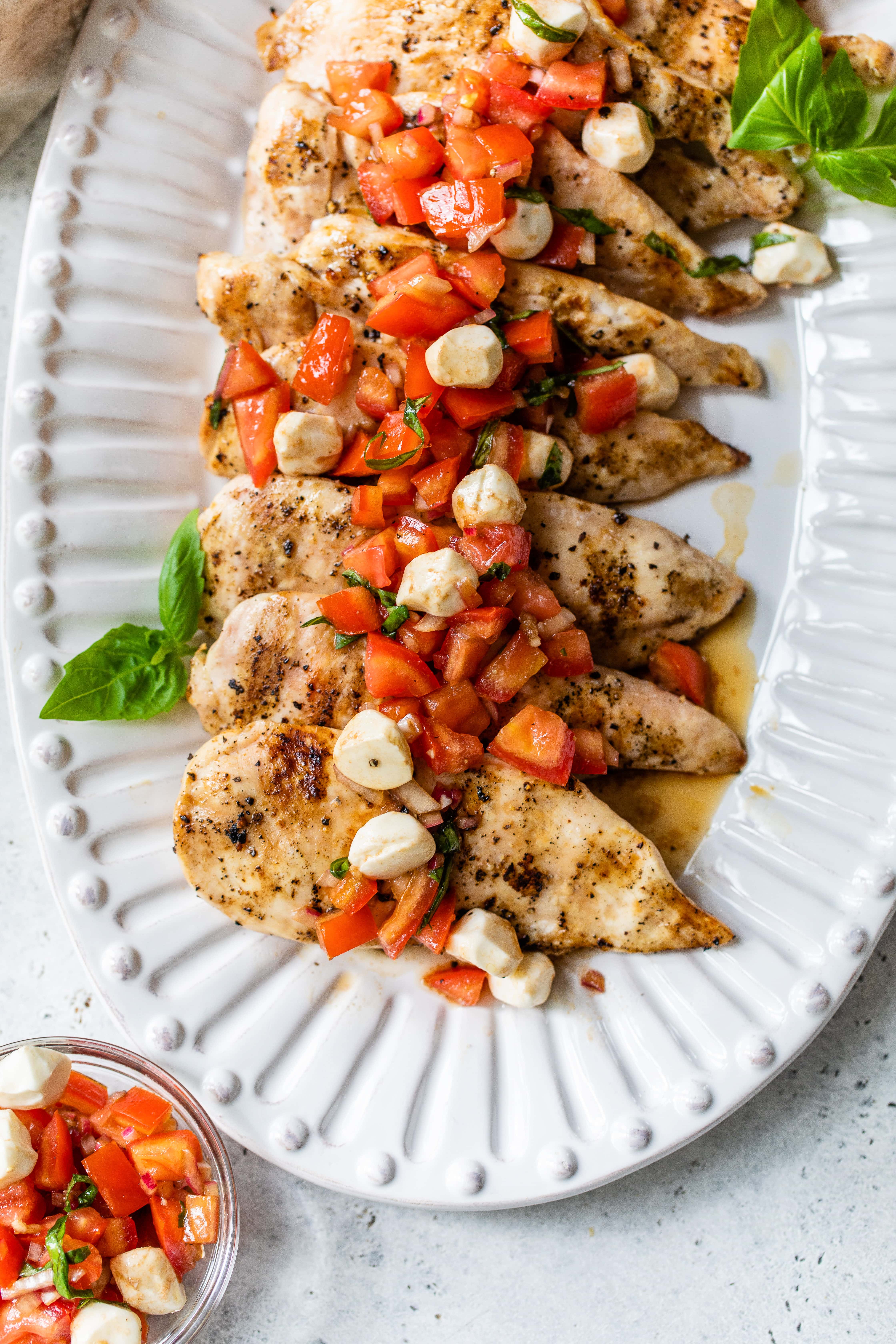 Grilled Chicken Bruschetta